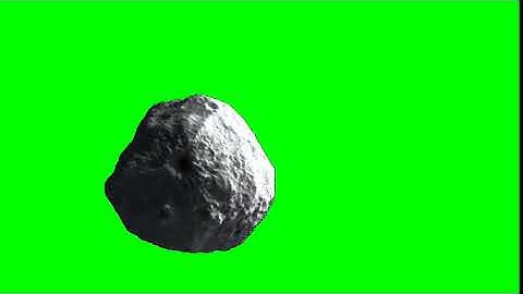 SPACE FLOATING ROCK GREEN SCREEN | Free Green Screen | Creative |Free