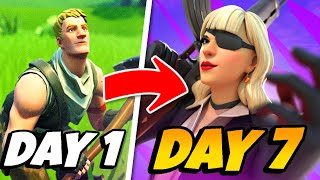 I Trained Like MariusCOW for 7 Days in Fortnite