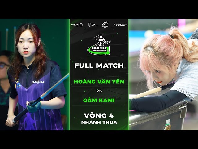 FULL MATCH: Hoàng Vân Yến - Gấm Kami | Vòng 4 - Nhánh Thua | Cubic Women Open 2024 Chặng 1 class=