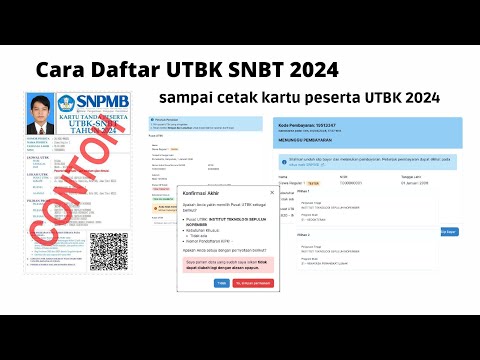 Cara Daftar UTBK SNBT 2024 | Tutorial Daftar UTBK SNBT 2024