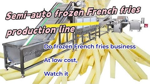 semi automatic finger chips french fries making production line #frozen French fries making