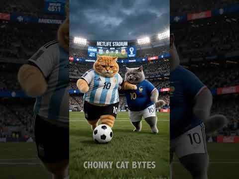 When Chonky Cats Lock In at the 2026 World Cup Final... 💀⚽