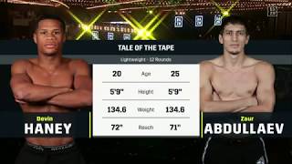 Devin Haney vs  Zaur Abdullaev Highlight Video