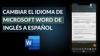 Cómo Cambiar el Idioma de Microsoft Word de Inglés a Español - YouTube