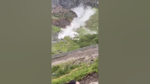 Rockfall on the Changbaishan plateau, Guirin, China. August 22, 2024.