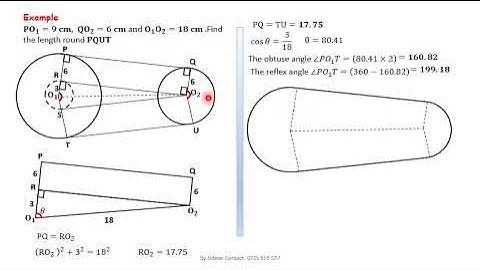 CIRCLES: CHORDS AND TANGENTS|TANGENTS TO TWO CIRCLES (DIRECT)|WORKED EXAMPLE