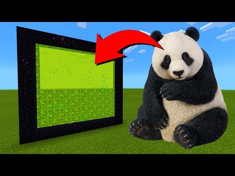 How To Make A Portal To The Panda Dimension in Minecraft!
