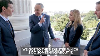 Senator Schumer talks with Sasha DiGiulian, Tommy Caldwell, and Alex Honnold: Preserving Our Climate