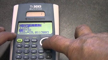 2-variable statistics and linear regression on the TI-30XS Multiview