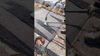 This Old-Timey Asphalt Method Looks Easy – It's Not #construction #skills
