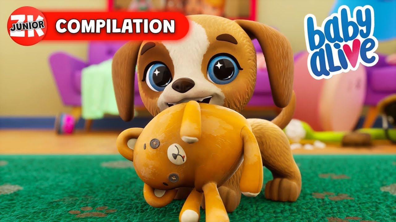 Щенок съел моего плюшевого мишку! 🧸 Baby Alive | Подборка серий | ZeeKay Junior