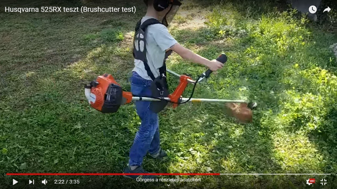 Husqvarna 525RX teszt (Brushcutter mower test) YouTube — free download