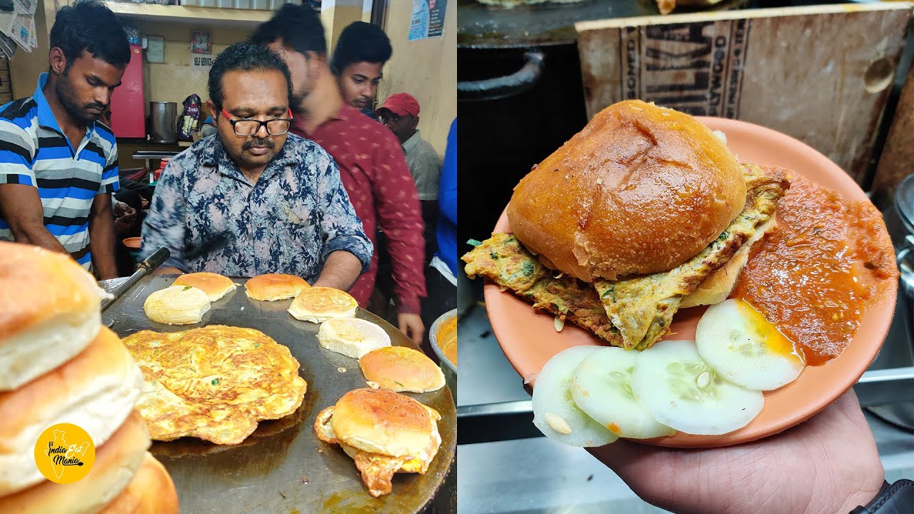 Special Egg Burger Rs. 25/- Only l Israel Ande Wale l Nagpur Street Food | INDIA EAT MANIA