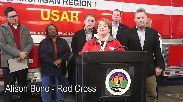 Alison Bono of Lansing Red Cross on the ice storm