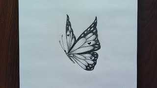 How to Draw a Butterfly Step by Step  Easy Pencil Sketch