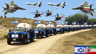 Israeli Gas Supply Convoy Badly Destroyed by Irani Fighter Jets, Drone, Helicopter in Jerusalem-Gta⁵