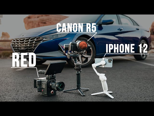 iPhone 12 vs Canon R5 vs RED // Hyundai Elantra Shoot-Out class=