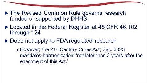 Revised HHS Common Rule Trailer
