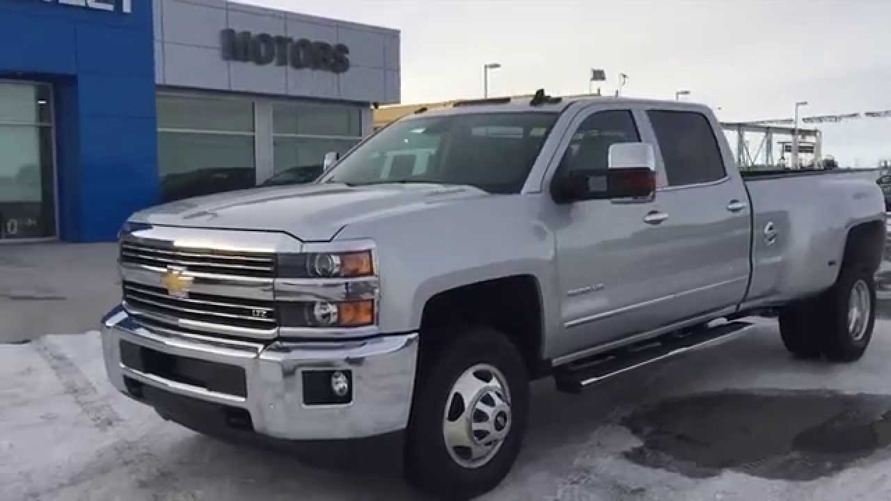 Silver 2015 Chevrolet Silverado LTZ 3500 Crew Cab at ...