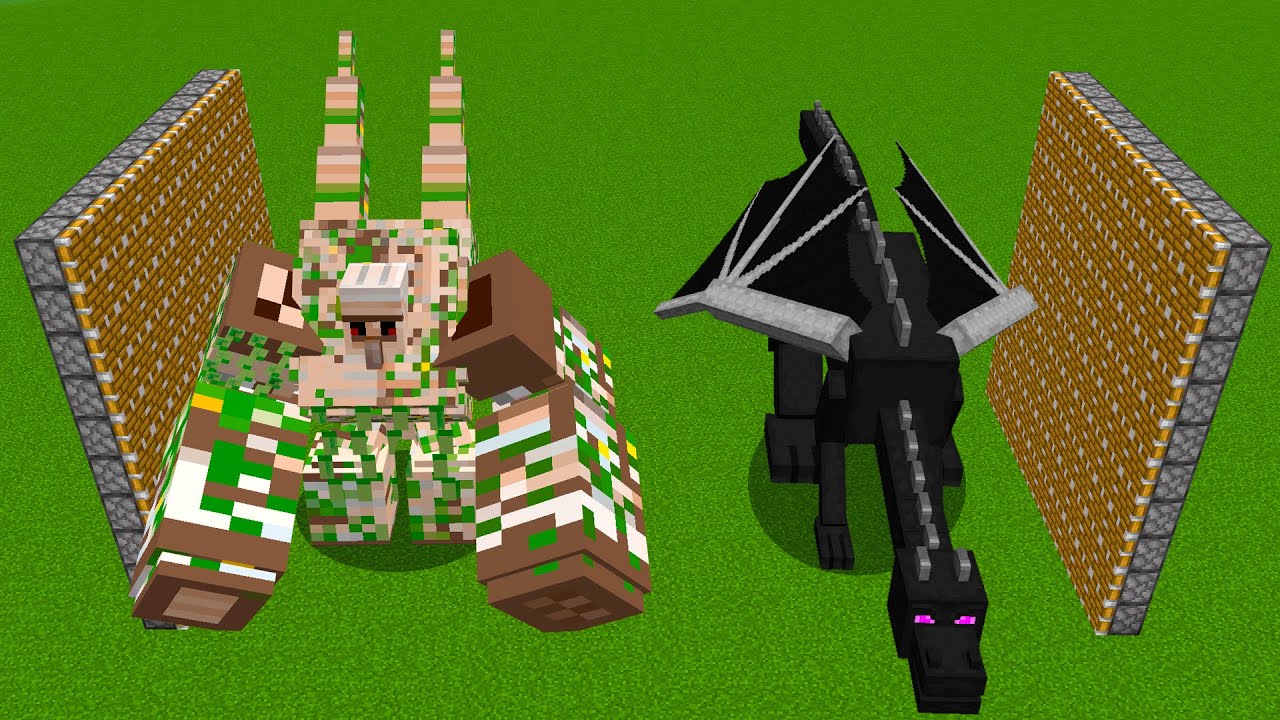 Mutant Iron Golem + Ender Dragon = ??? YouTube