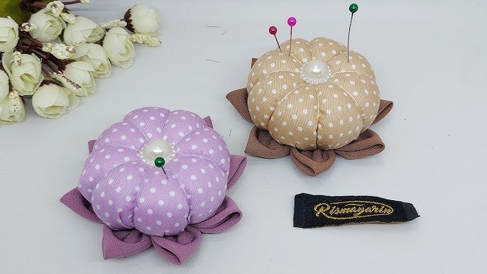 LHCER Pumpkin pin cushions,Pumpkin wrist pin cushions,1 pcs Creative  Pumpkin Fabric Sewing Needles Pin Cushion with Elastic Wrist Belt 