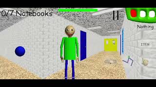 Me playing Baldi basics for the first time