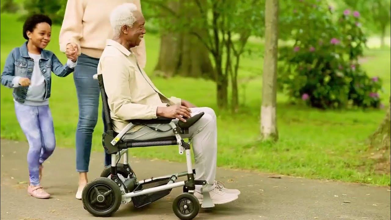 Journey Zoomer Lightweight Electric Folding Mobility Scooter YouTube