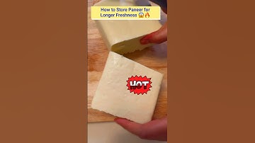 ASMR Hack😱🔥|How to Store Paneer for Longer Freshness😱🔥#asmr#youtubeshorts #food #shorts