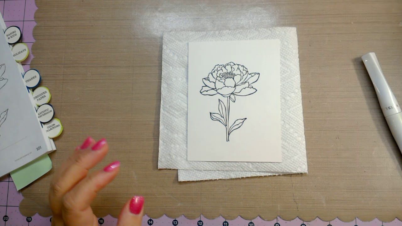 Brusho card two ways