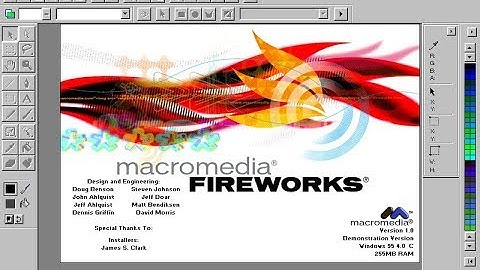 Macromedia Fireworks 1.0 in 1998