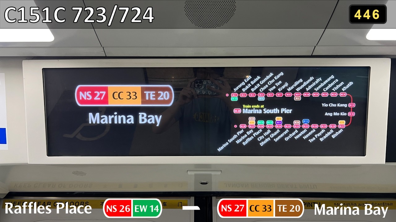 [MRB CCL Stn Code Updated][SMRT] KSF C151C 723/724 ~ NS26 Raffles Place ...