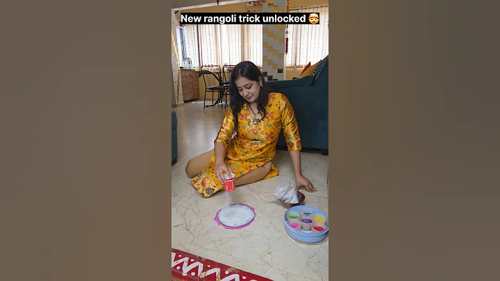 "New best rangoli trick unlocked." 🤯🤪😲 #relatable #trending #shorts
