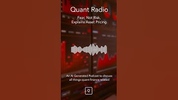 Fear, Not Risk, Explains Asset Pricing #finance #trading #investing