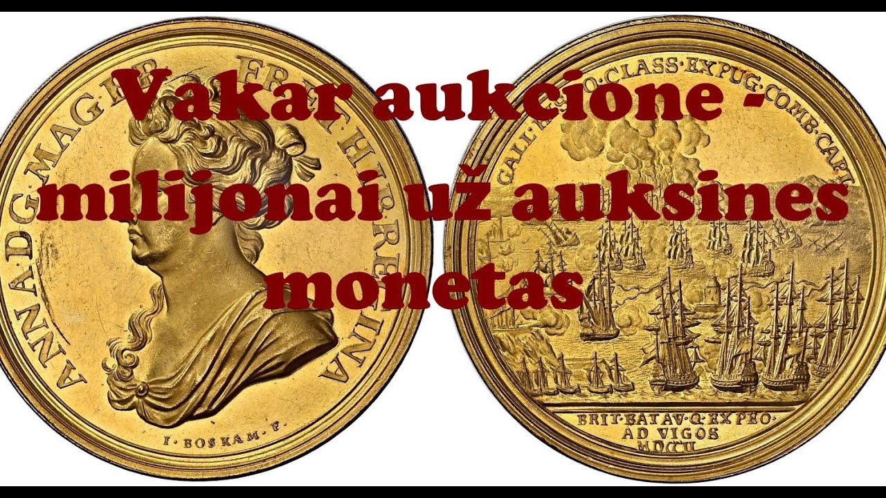 Vakar aukcione - milijonai už auksines monetas. Вчера на аукционе - миллионы за золотые монеты.