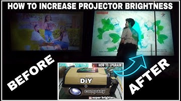 How To upgrade Low brightness projector To very brighter!diy idea for make powerful projector