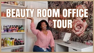 #BeautyOfficeRoom NEW BEAUTY ROOM OFFICE TOUR | Home Office Beauty Room 2020