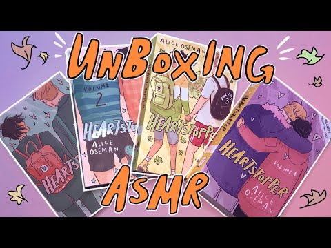 ASMR | unboxing HEARTSTOPPER! ♡ Channel introduction | close whispers | first impressions!