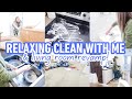 RELAXING CLEAN WITH ME + LIVING ROOM REVAMP : WEEKDAY CLEANING MOTIVATION