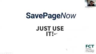 IIPC WAC 2022: SESSION 13 #3: #arquivo.pt SAVEPAGENOW screenshot 3