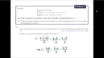 [Math 22] Disc 23 Lines and Planes (Part 1 of 2)