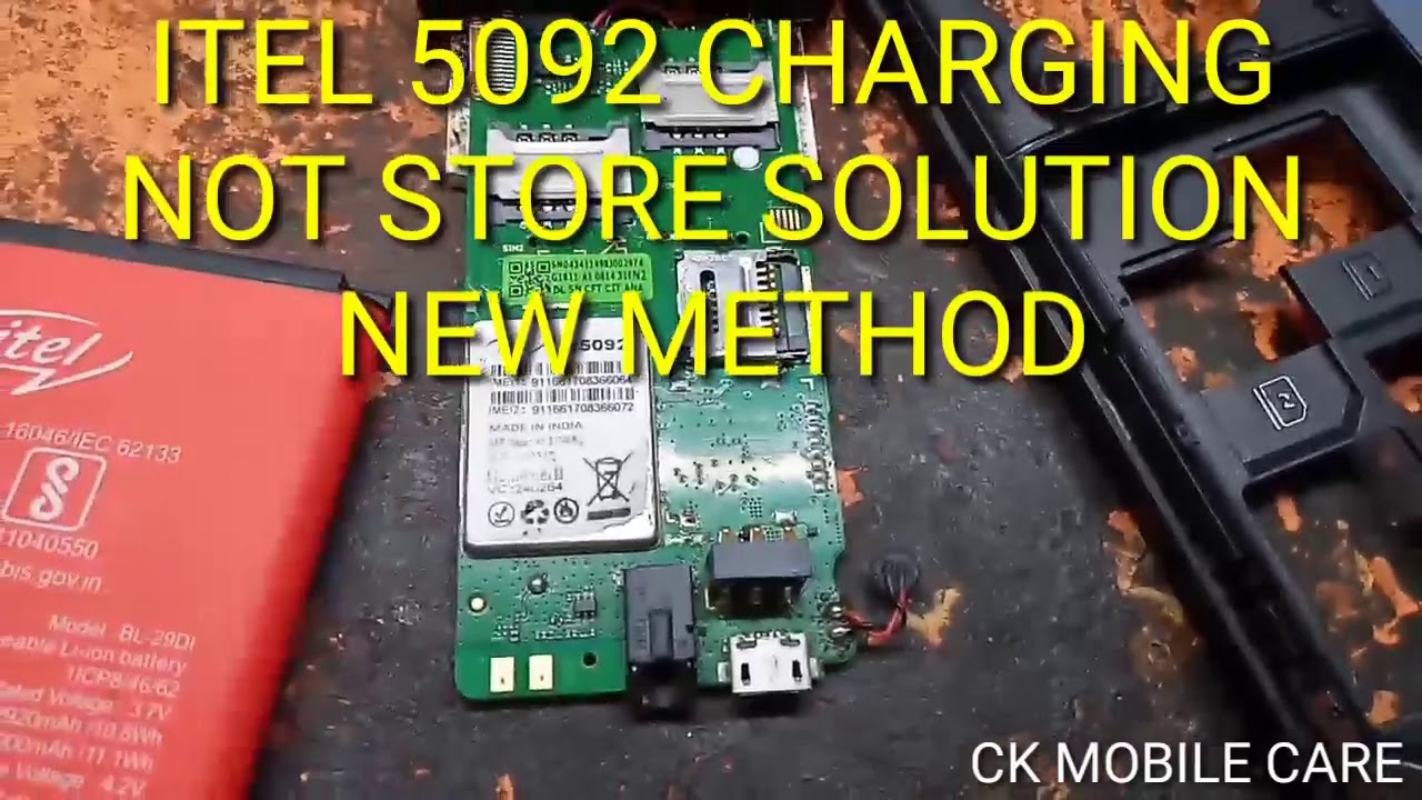 Itel 5092 charging solution | Itel 5092 charging not store new method ...