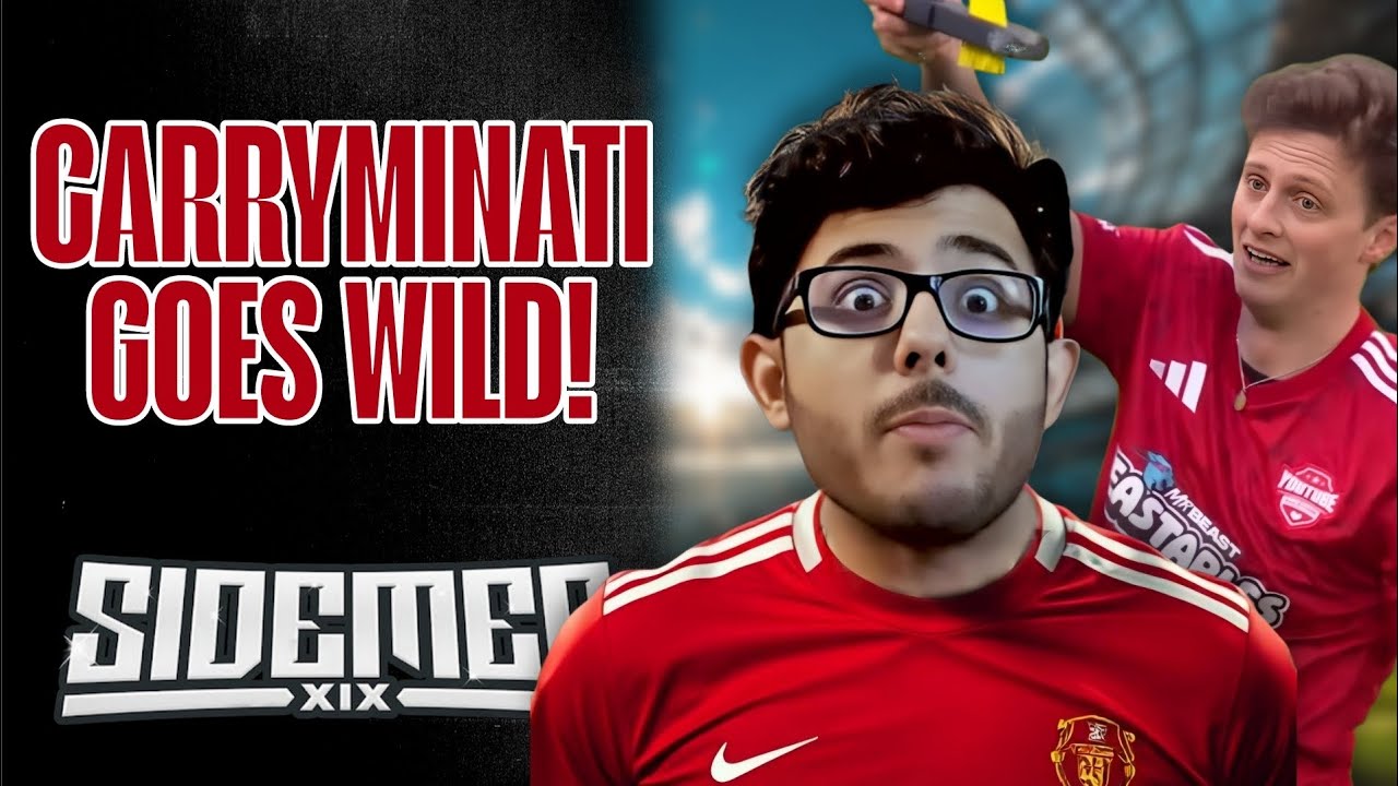 CarryMinati FUNNIEST MOMENTS in SIDEMEN CHARITY MATCH! 😂🔥