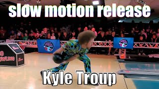 Kyle Troup slow motion release - PBA Bowling