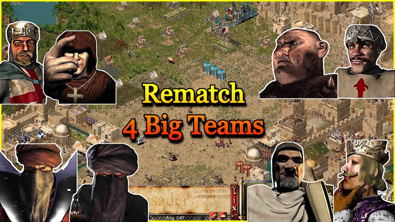 REMATCH | PIG, SHERIFF 🆚 WAZIR, CALIPH 🆚 FREDERICK, PHILLIP 🆚 RICHARD, ABBOTT | STRONGHOLD CRUSADER