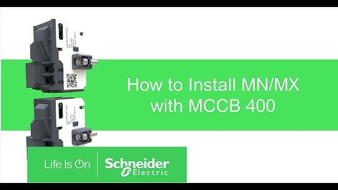 How to Install MN/MX with EasyPact Solar MCCB 400 | Schneider Electric