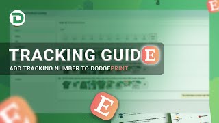 Tutorial 02 - How to add tracking number on DodgePrint