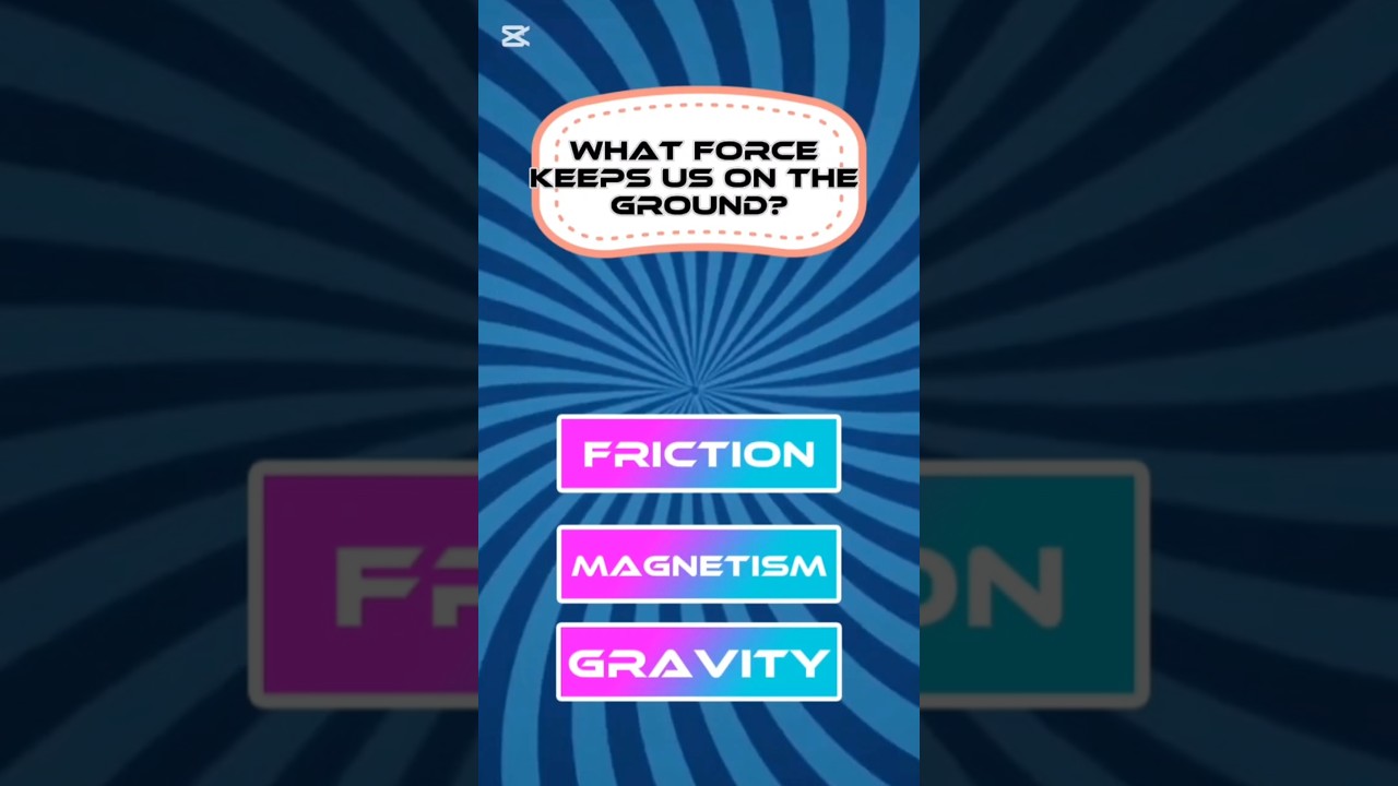 What force keep us on the ground?? 