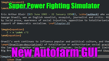 Super Power Fighting Simulator Autofarm Script