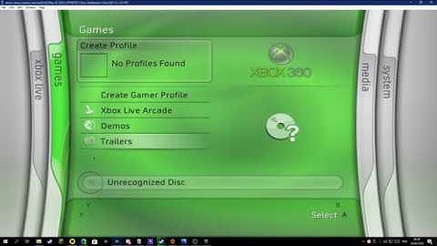 Xbox 360 2005 Blades Dashboard running w/ Xenia