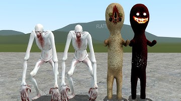 SCP-096:CB VS SCP-173!! Garrys Mod Sandbox